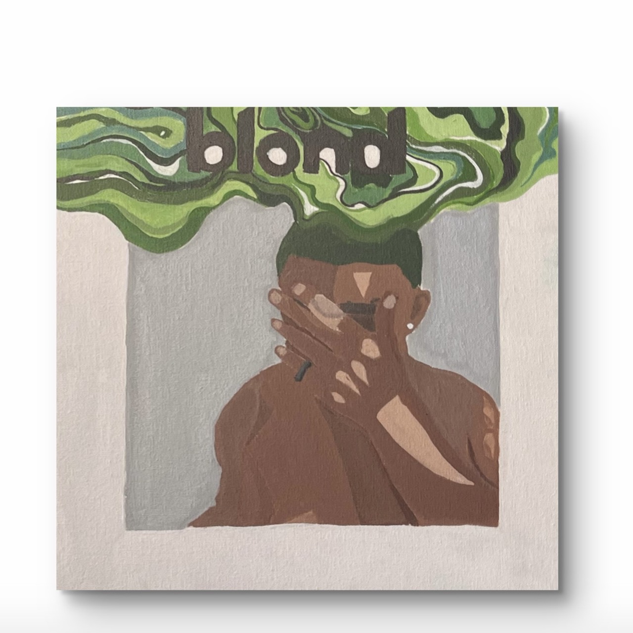 Tela Blond, pintura acrílica 30×30 cm, Renarte Rio de Janeiro